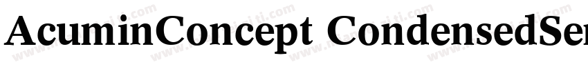 AcuminConcept CondensedSemibold字体转换
